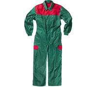 Work Team Buzo. Canesú Combinado, Cremalleras de Nylon, Dos Bolsos en Perneras con tapetas Combinados. Hombre Verde+Rojo 60