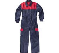 Work Team Buzo. Canesú Combinado, Cremalleras de Nylon, Dos Bolsos en Perneras con tapetas Combinados. Hombre Marino+Rojo 60