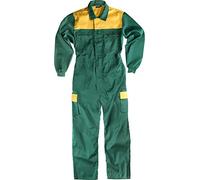 Work Team Buzo. Canesú Combinado, Cremalleras de Nylon, Dos Bolsos en Perneras con tapetas Combinados. Hombre Verde+Amarillo 60