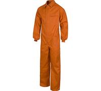 Work Team Buzo Italiano, Cuello Solapa, Manga ranglan, un Bolso de Pecho y Cremalleras de Nylon. Hombre Naranja 50