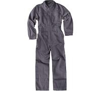 Work Team Buzo Recto con Cremallera de Metal Oculta y 2 Bolsos de Pecho con tapetas. 100% Algodón. Hombre Gris 62