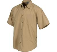 Work Team Camisa de Manga Corta con un Bolso de Pecho. Hombre Beige 40