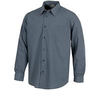 Work Team Camisa de Manga Larga con un Bolso de Pecho. Hombre Gris 46