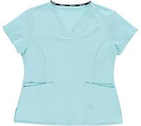 Work Team Casaca Sanitaria Entallada Mujer, Tejido Elástico. Camisa Médico, Enfermera, Dentista, Estética, Veterinaria. Azul M