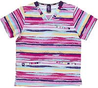 Work Team Casaca Sanitaria Estampada Unisex, Tejido ELÁSTICO. Uniforme Sanitario, Conjunto Sanitario, Camisa Médico, Enfermera, Dentista, Estética, Veterinaria, Hostelería. Multicolor S