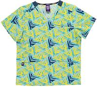 Work Team Casaca Sanitaria Estampada Unisex, Tejido ELÁSTICO. Uniforme Sanitario, Conjunto Sanitario, Camisa Médico, Enfermera, Dentista, Estética, Veterinaria, Hostelería. Multicolor L