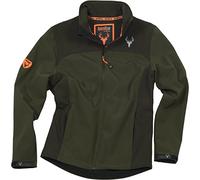 Work Team Cazadora workshell con dos bolsillos laterales, combinada. HOMBRE Verde Caza/Marron 3XL