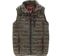 Work Team Chaleco acolchado, con 2 bolsillos laterales. HOMBRE Camuflage Marron M