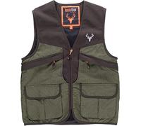 Work Team Chaleco multibolsillos, combinado. HOMBRE Verde Caza/Marron M