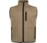 Work Team Chaleco Softshell Aire Libre Liso Hombre Beige M