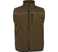Work Team Chaleco Softshell Aire Libre Liso Hombre Marrã³n M