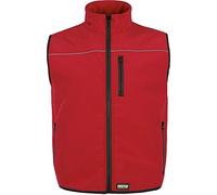 Work Team Chaleco Softshell Aire Libre Liso Hombre Rojo 3XL