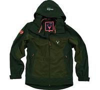Work Team Chaqueta impermeable combinada, con 2 bolsillo laterales, con capucha. HOMBRE Verde Bosque+Verde Oliva 3XL