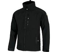Work Team Chaqueta Softshell Lisa con Membrana Interior Transpirable y Aislante e Interior de Alta Capacidad termica. Hombre Negro L