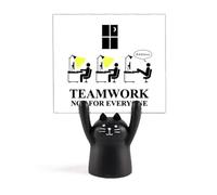 Work Team Lazy Sleep Art Deco Fashion Memo Holder Cartoon Black Cat Stand Decoración
