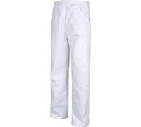 Work Team Pantalón con elástico en Cintura, sin bragueta y con 2 Bolsillos Laterales. Hombre Blanco M