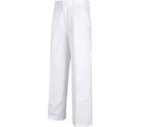 Work Team Pantalón. Elástico en Cintura con Bolsillo de Espátula. Hombre Blanco 40