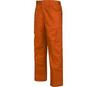 Work Team Pantalón. Elástico en cintura, multibolsillos: dos bolsos laterales en perneras. HOMBRE Naranja 42