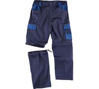 Work Team Pantalón Linea 8 Combinado Multibolsillos con Perneras Desmontables. Hombre Marino+Azafata 40