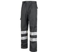 Work Team Pantalón multibolsos con Tejido Polar en Interior, 2 Cintas Reflectantes. Hombre Gris 44