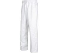 Work Team Pantalón Sanitario Cintura elástica, bragueta Cremallera, sin Bolsillos, 100% Algodón. Hombre Blanco L