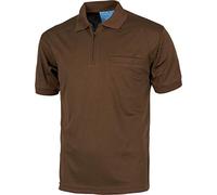 Work Team Polo Manga Corta. 100% poliéster. Hombre Marrón XXL