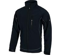 Work Team Workshell con cordón Reflectante. Hombre Negro XXL