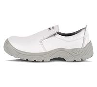 Work Team Zapato de Microfibra sin Cordones, Especial alimentación. Puntera de Acero Anti Impactos. Hombre Blanco 44