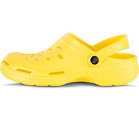 Work Team Zueco EVA Unisex. Ultraligero, ergonómico. Anatómico, con Cámara ortopédica, Suave para los pies. Unisex Amarillo 36
