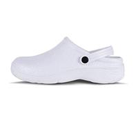 Work Team Zueco EVA Unisex. Ultraligero, ergonómico. Anatómico, con Cámara ortopédica, Suave para los pies. Hombre Blanco 44/45