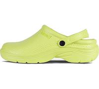 Work Team Zueco Sanitario EVA, Ultraligero, con Plantilla Ergonómica. Anatómico, con Cámara ortopédica, Suave para los pies. Unisex Verde Lima 36/37