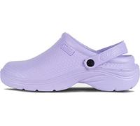 Work Team Zueco Sanitario EVA, Ultraligero, con Plantilla Ergonómica. Anatómico, con Cámara ortopédica, Suave para los pies. Unisex Lila 40/41
