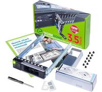 WORKDONE 3,5 Inch Drive Caddy with 2,5 Inch HDD Adapter - Compatible con DELL PowerEdge Servers - T360 R760 R640 R540 R440 R340 R550 R450 R650xs R750xs - Bright LED Tray - with Detailed Setup Manual
