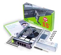WorkDone - Bandeja para disco duro de 3,5 pulgadas compatible con servidores Dell PowerEdge, con adaptador de disco duro de 2,5 pulgadas NVMe SSD SAS y soporte SATA - Configuración sencilla y sencilla con manual de instalación