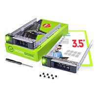 WORKDONE Paquete 2 uds Portaunidades HDD Caddy 3.5” Compatible con DELL PowerEdge - 14.ª G. R340 R440 R540 R640 R740 R7415 R7425 X7K8W - Bandeja de Rail SAS Cambio en Caliente - Fácil Instalación
