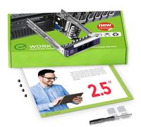 WORKDONE Portaunidades Caddy 2.5” Compatible con DELL PowerEdge -14.ª G. R440 R640 R740 R740xd R840 R940 R7415 DXD9H - SSD NVMe Bandeja de Rail - Soporte Conexión en Caliente - Fácil Instalación