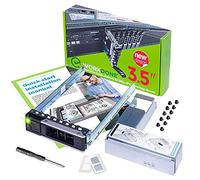 WORKDONE Portaunidades HDD Caddy 3.5” - Compatible con DELL PowerEdge - 14.ª G. R340 R440 R540 R640 R740 R740xd2 R6415 R7415 R7425 - Adaptador con Soporte 2.5” NVMe - Fácil Instalación