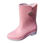 Working Custom - Botas de goma para hombre (PVC), color negro, Rosa., 38 EU