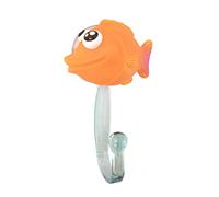 WORKING HOUSE Percha Ventosa Colgador Gancho Colgar BAÑO Infantil Animal MAR Marine Adventure Troopers ELMA PEZ Naranja