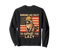 Working Like Crazy To Support The Lazy Construction Worker Sudadera
