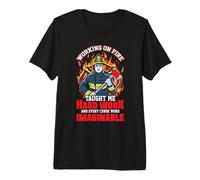 Working On Fire Fireman Firefighter Funny Firefighters Lover Camiseta Premium