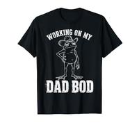 Working On My Dad BOD Funny Frog Cowboy Dad Humor Camiseta