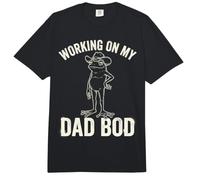 Working On My Dad BOD Funny Frog Cowboy Dad Humor Comfort Colors Adult Heavyweight T-Shirt