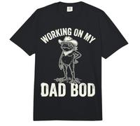 Working On My Dad BOD Funny Frog Cowboy Dad Humor Comfort Colors Adult Heavyweight T-Shirt