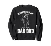 Working On My Dad BOD Funny Frog Cowboy Dad Humor Sudadera