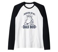 Working On My Dad BOD Toad Camiseta Manga Raglan
