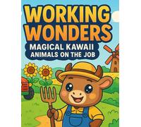 Working Wonders: Magical Kawaii Animals on the Job (Kawaii Animals Coloring Book Series)