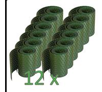 workingHOUSE Valla Ocultación Jardín Polirratán 255x19cm, 12x Verde | Cinta ocultación valla, pack 12 rollos + 72 clips