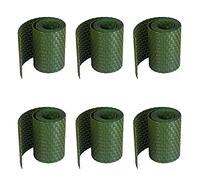 workingHOUSE Valla Ocultación Jardín Polirratán 255x19cm, 6x Verde | Cinta ocultación valla, pack 6 rollos + 36 clips