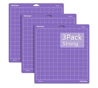 WORKLION - Alfombrilla de Corte de 30,5x30,5 cm, Resistente y Antideslizante para Cricut: Cricut Explore One/Air/Air 2/Maker para Proyectos de Arte y Manualidades, color morado (3 piezas)